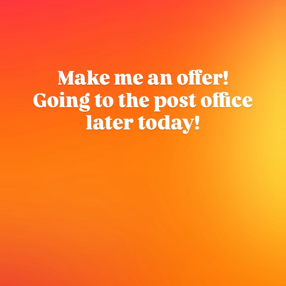 Make me an offer